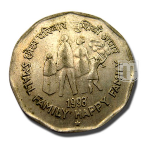 2 Rupees | 1993 | KM 124.2 | O