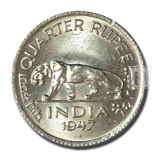 Quarter Rupee | 1947 | KM# 548,PR.869 | R