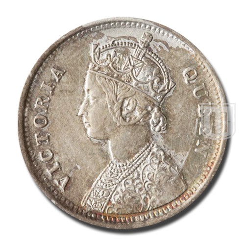 1/4 Rupee | 1862 | KM# 470,PR.376 | O