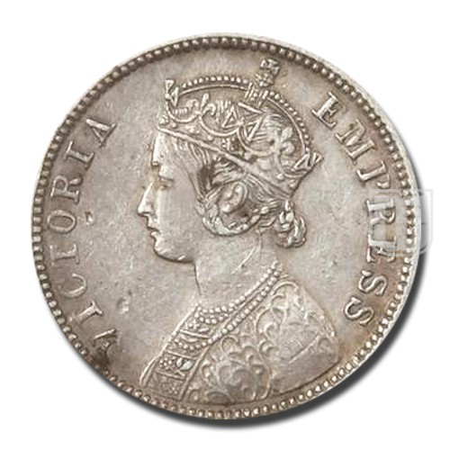 1/4 Rupee | 1881 | KM# 490,PR.410,PS.2659 | O