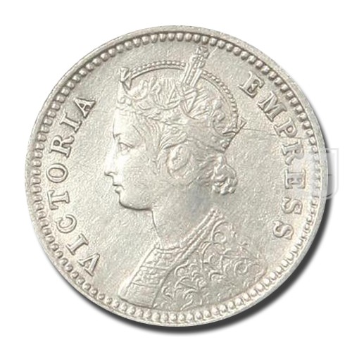 1/4 Rupee | 1884 | KM# 490,PR.389 | O