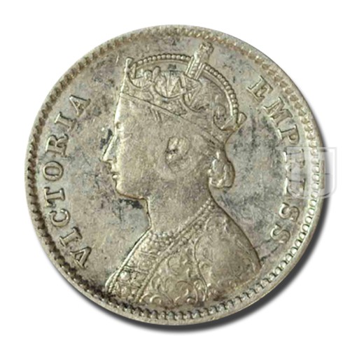 1/4 Rupee | 1884 | KM# 490,PR.417 | O