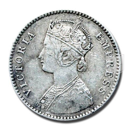 1/4 Rupee | 1885 | KM# 490,PR.418 | O