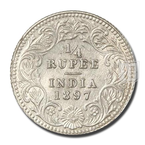 1/4 Rupee | 1897 | KM# 490,PR.401 | R