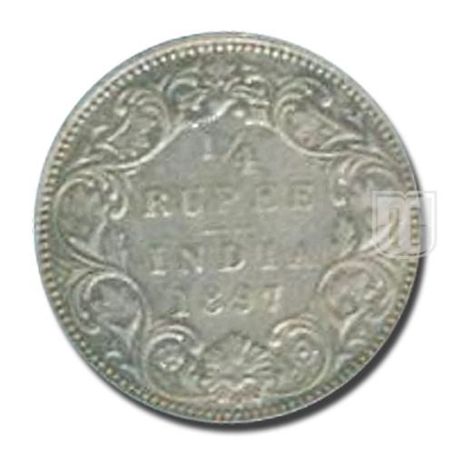 1/4 Rupee | 1897 | KM# 490,PR.430 | R