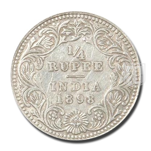 1/4 Rupee | 1898 | KM# 490,PR.402 | R