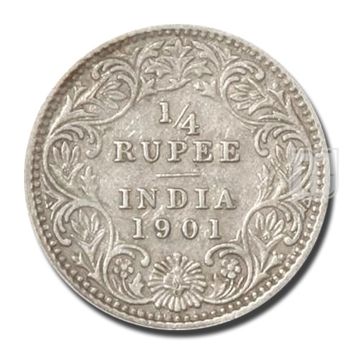 1/4 Rupee | 1901 | KM# 490,PR.404 | R