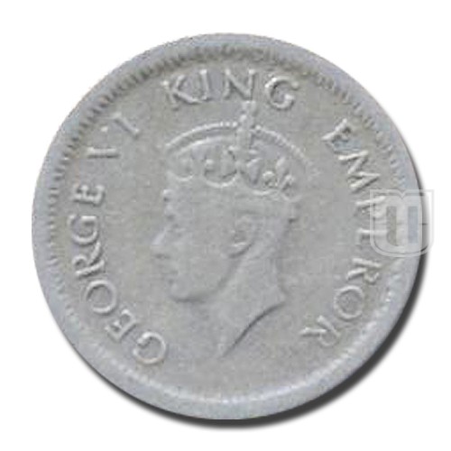 1/4 Rupee | 1943 | KM# 546,PR.475 | O