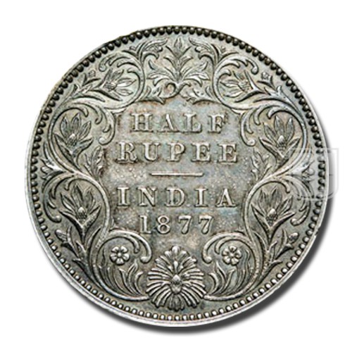 Half Rupee | 1877 | KM# 491,PR.261 | R