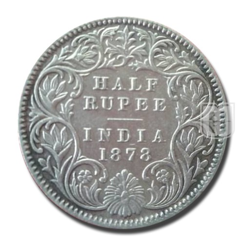 Half Rupee | 1878 | KM# 491,PR.262 | R