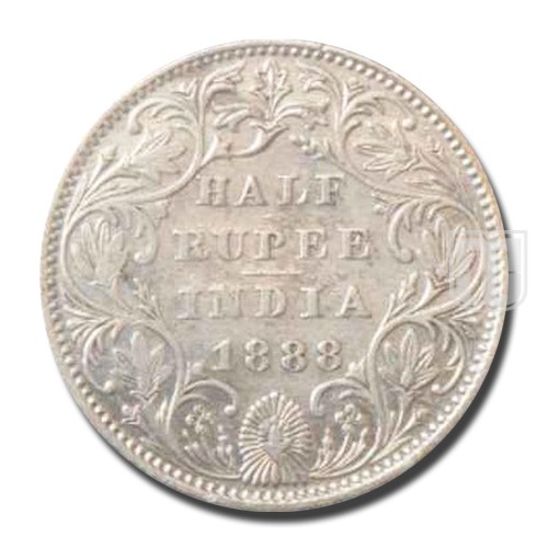 Half Rupee | 1888 | KM# 491,PR.297 | R