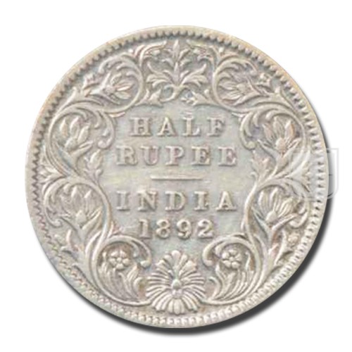 Half Rupee | 1892 | KM# 491,PR.276 | R