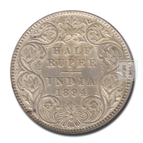 Half Rupee | 1894 | KM# 491,PR.278 | R
