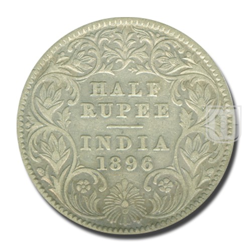 Half Rupee | 1896 | KM# 491,PR.279 | R
