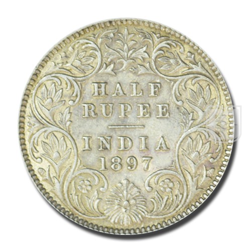 Half Rupee | 1897 | KM# 491,PR.280 | R