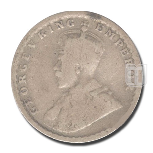 Half Rupee | 1916 | KM# 522,PR.340 | O