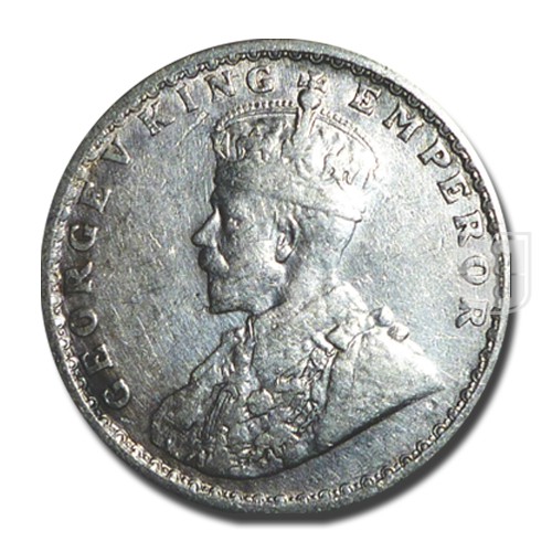 Half Rupee | 1917 | KM# 522,PR.341 | O