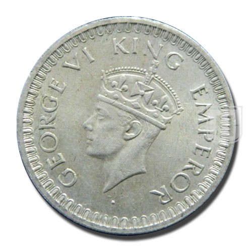 Half Rupee | 1942 | KM# 551,PR.356 | O
