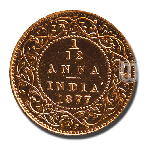 1/12 Anna | 1877 | KM# 483 | R