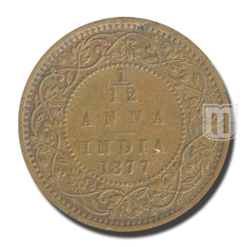 1/12 Anna | 1877 | KM# 483,PR.809 | R