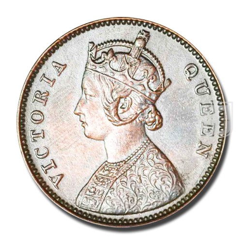 One Quarter Anna | 1862 (1865) | KM# 467,PR.601 | O