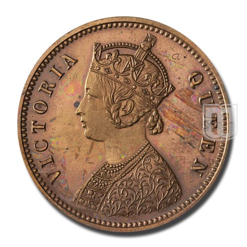 One Quarter Anna | 1862 (1865) | KM# 467,PR.606 | O