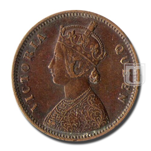 One Quarter Anna | 1862 (1865) | KM# 467,PR.602 | O