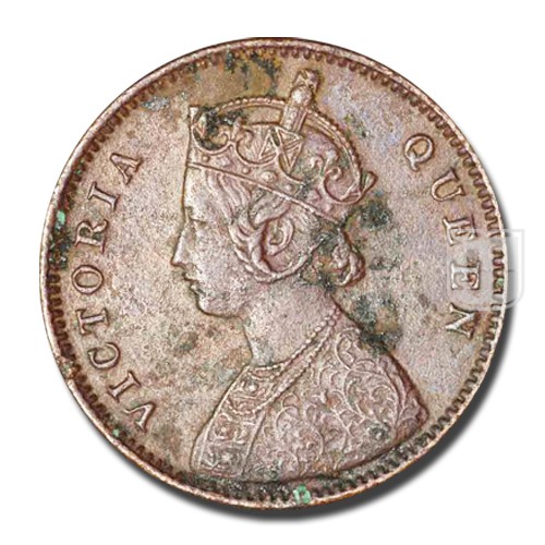 One Quarter Anna | 1862 (1865) | KM# 467,PR.603 | O