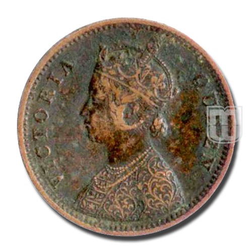 One Quarter Anna | 1877 | KM# 486,PR.637 | O