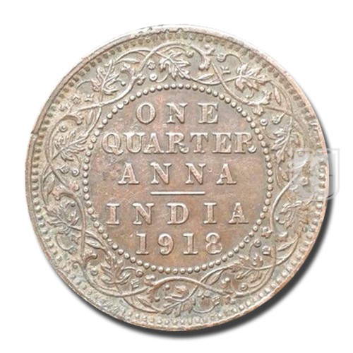 One Quarter Anna | 1918 | KM# 512,PR.663 | Coins | Mintage World