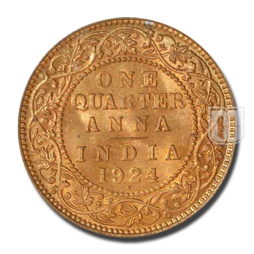 One Quarter Anna | 1924 | KM# 512,PR.677 | R