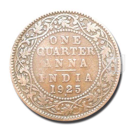 One Quarter Anna | 1925 | KM# 512,PR.678 | R