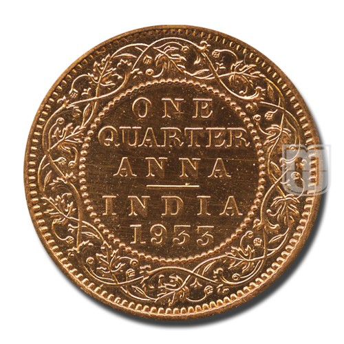 One Quarter Anna | 1933 | KM# 512 | R
