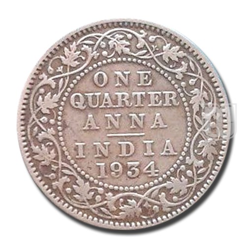 One Quarter Anna | 1934 | KM# 512,PR.674 | R
