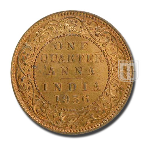 One Quarter Anna | 1936 | KM# 512,PR.676 | R