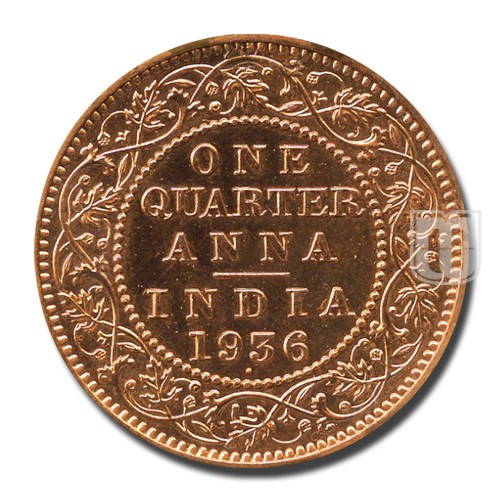 One Quarter Anna | 1936 | KM# 512 | R