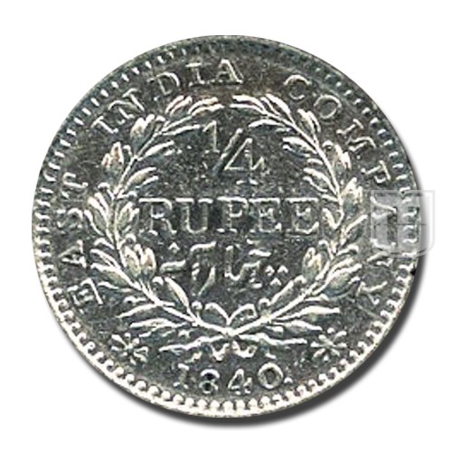 1/4 Rupee | 1840 | KM# 453.3,PR.101 | R