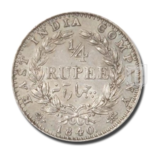 1/4 Rupee | 1840 | KM# 453.4,PR.103 | R