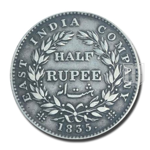 1/4 Rupee | 1835 | KM#?449.4,PR.66 | R