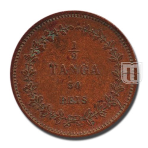 1/2 TANGA (30 REIS) | 1871 | KM  305 | R