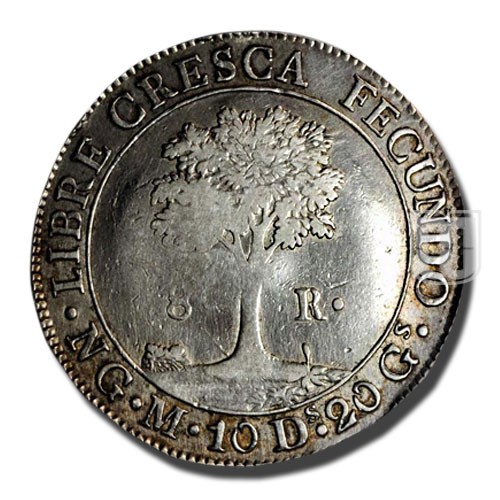 8 Reales | No Date (1834-37) | KM 106.1 | R