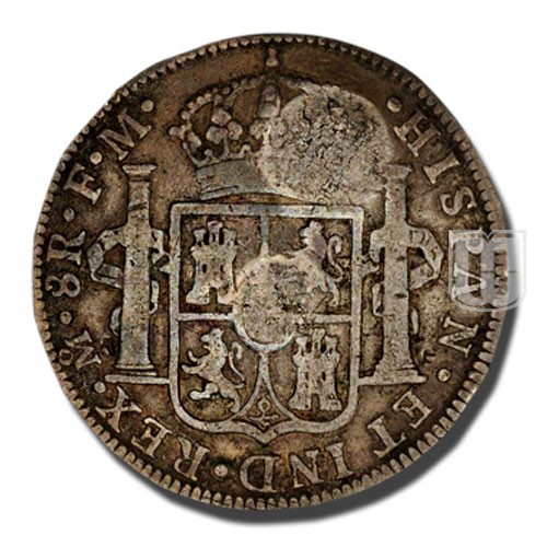 8 Reales | No Date (1834-37) | KM 109 | R