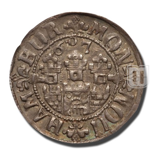 1/16 THALER (2 Schilling) | (1)607 (g) | KM 11 | O