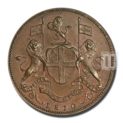 Half Cent (Half Pice) | 1810 | KM 12 | O