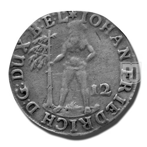 12 Mariengroschen (1/3 Gulden) | 1671 | KM 136 | O