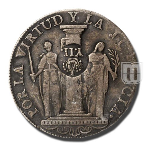 8 Reales | No Date (1834-37) | KM 136 | O