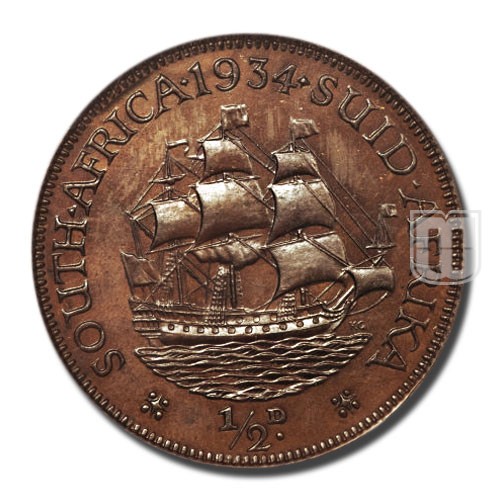 1/2 Penny | 1934 | KM 13.3 | R