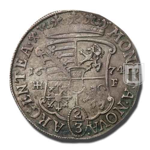 2/3 THALER (Gulden) | 1674 HHF | KM 169 | R