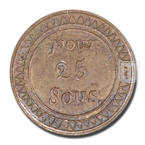 25 Sous | No date (1822) | KM 1 | R