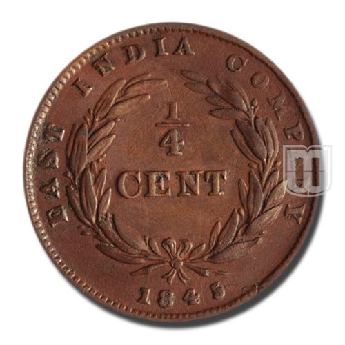 Quarter Cent | 1845 | KM 1 | R